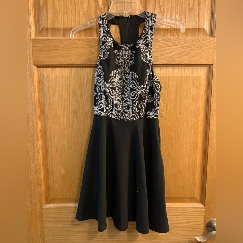 Speechless Black Dress Bling Embellished Homecoming Dance Evening Juniors Size 1